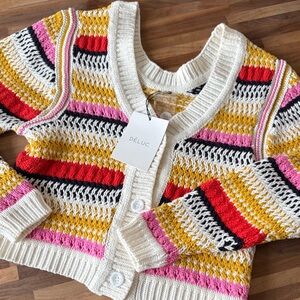 Deluc Vibrant Striped Cardigan
